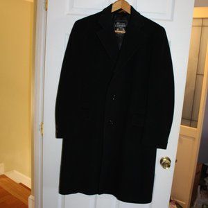Women's  Black 100% Cashmere Coat SMALL ~ Diamond & Co. Philadelphia